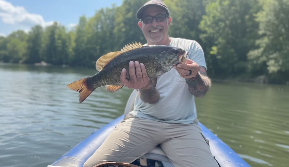 Smallmouth bass fishing