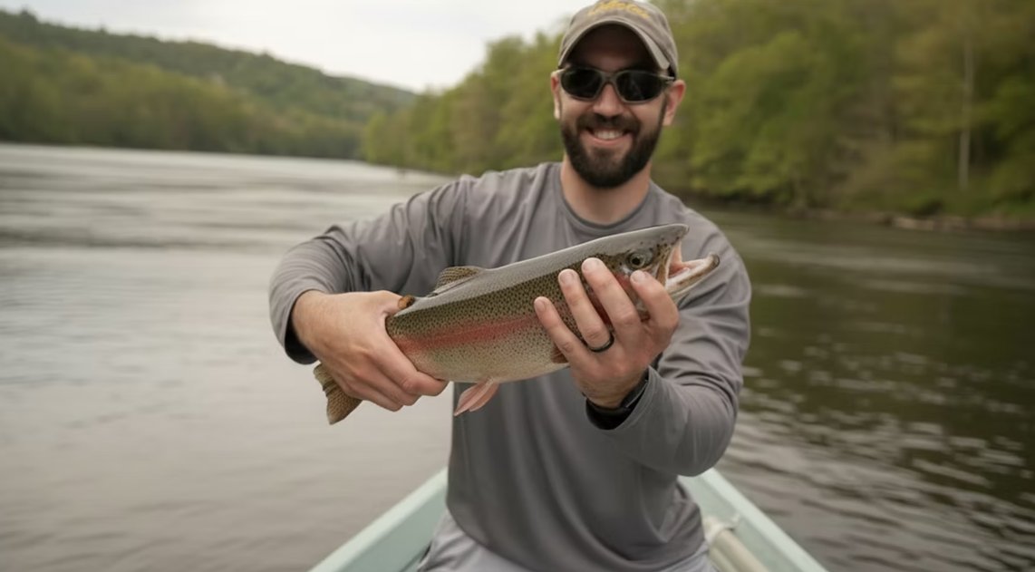 Brown trout caught on the Housatonic